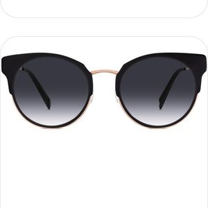 Warby Parker prescription sunglasses Cleo black rose gold